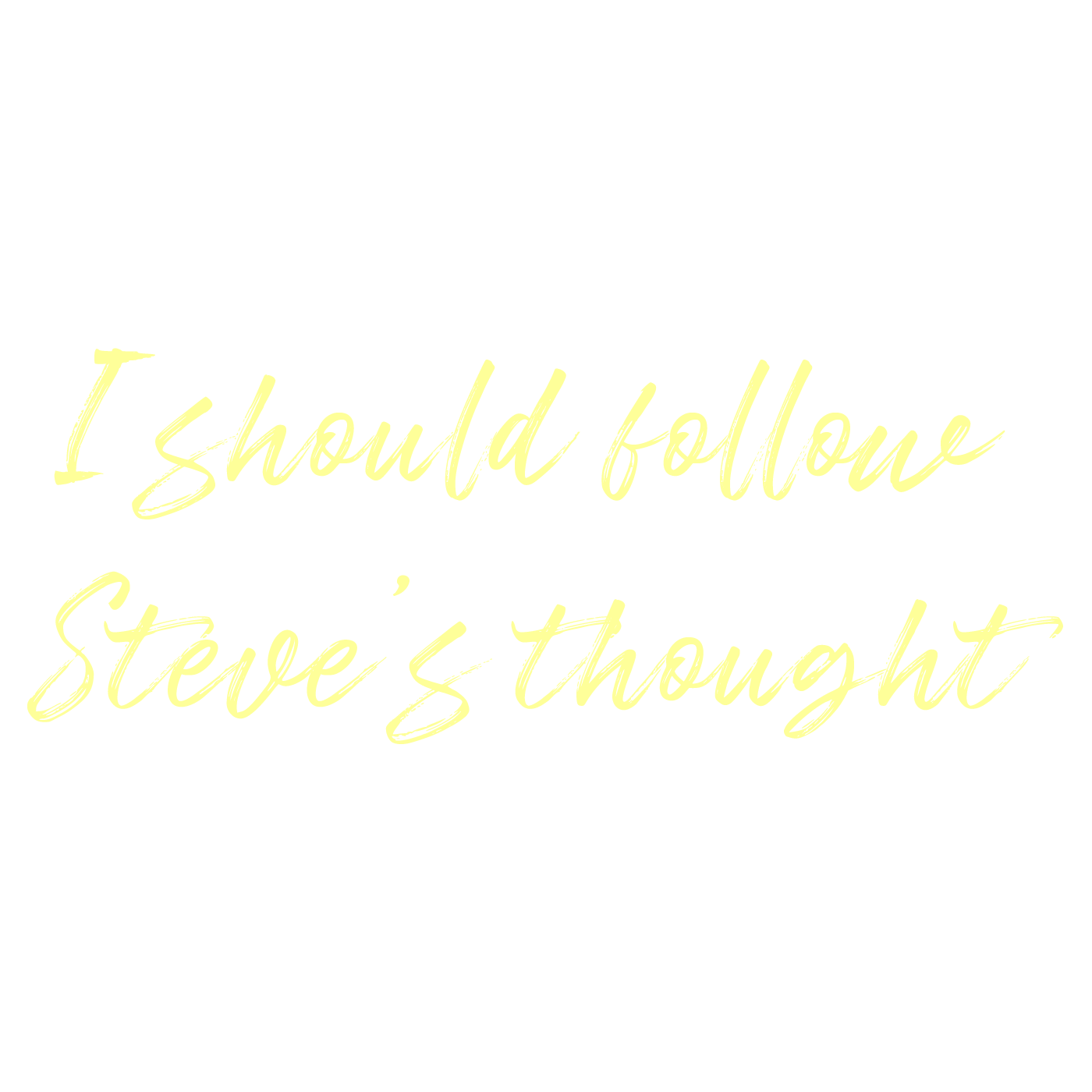 Mister Peculiar – Guitarist, singer, songwriter and composer - I should follow Steve's thought